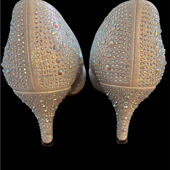Dressy Cinderella evening shoes 8 1/2 - Picture 1 of 2